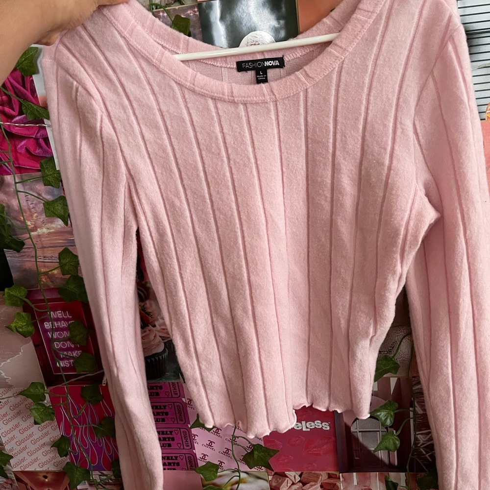 Pink Soft Crop Top